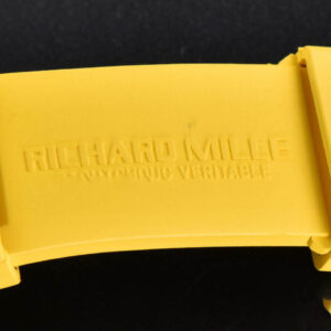 RM035-02 42mm White Forged Carbon T+F Skeleton Dial Red Crown Yellow Rubber Strap RMUL2 - Image 14
