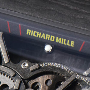RM035-02 42mm Black Forged Carbon T+F Skeleton Dial Yellow Crown Yellow Rubber Strap RMUL2 - Image 5