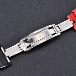RM035-02 42mm White Forged Carbon T+F Black Skeleton Dial Red Crown Red Rubber Strap RMUL2 - Image 6
