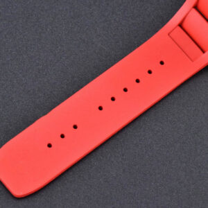 RM035-02 42mm Black Forged Carbon T+F Skeleton Dial Red Crown Red Rubber Strap RMUL2 - Image 2