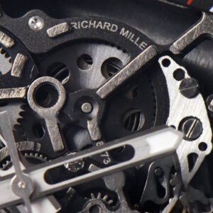 RM035-02 42mm Black Forged Carbon T+F Skeleton Dial Red Crown Red Rubber Strap RMUL2 - Image 7