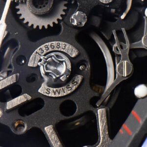 RM035-02 42mm Black Forged Carbon T+F Skeleton Dial Red Crown Red Rubber Strap RMUL2 - Image 7