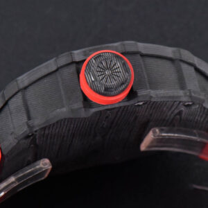 RM035-02 42mm Black Forged Carbon T+F Skeleton Dial Red Crown Red Rubber Strap RMUL2 - Image 16
