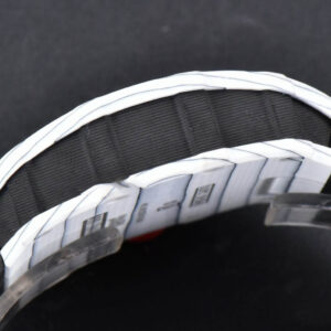 RM035-02 42mm White Forged Carbon T+F Skeleton Dial Red Crown Black Rubber Strap RMUL2 - Image 7