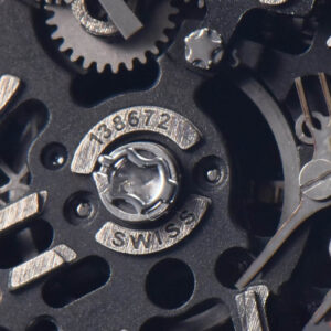 RM035-02 42mm Black Forged Carbon T+F Black Skeleton Dial Red Crown Black Rubber Strap RMUL2 - Image 7