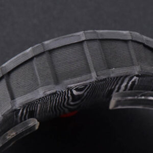 RM035-02 42mm Black Forged Carbon T+F Black Skeleton Dial Red Crown Black Rubber Strap RMUL2 - Image 15