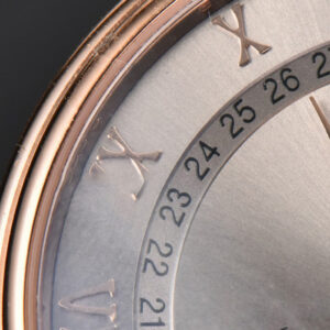 Villeret 6654 40mm Complicated Function OMF RG Silver Dial Black Leather Strap A6654 V3 - Image 7