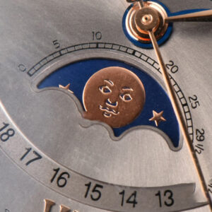Villeret 6654 40mm Complicated Function OMF RG Silver Dial Black Leather Strap A6654 V3 - Image 8