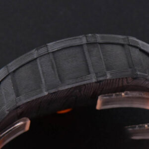 RM035-02 42mm Black Forged Carbon T+F Black Skeleton Dial Orange Crown Orange Rubber Strap RMUL2 - Image 16
