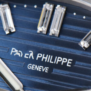 Nautilus 5711 40th Anniversary 40mm PPF Blue Textured Dial Diamond Marker SS Bracelet 324CS - Image 3