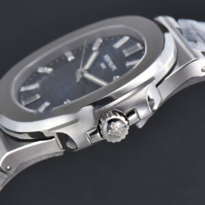 Nautilus 5711 40th Anniversary 40mm PPF Blue Textured Dial Diamond Marker SS Bracelet 324CS - Image 9