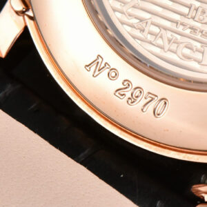 Villeret 6654 40mm Complicated Function OMF RG Silver Dial Black Leather Strap A6654 V3 - Image 25