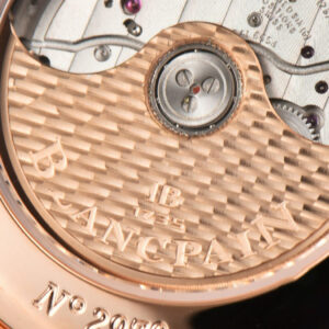 Villeret 6654 40mm Complicated Function OMF RG Blue Dial Black Leather Strap A6654 V3 - Image 4