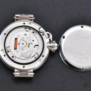 Pasha Ladies AF 30MM RG White Dial Rose Red Leather Strap Jap Quartz - Image 4