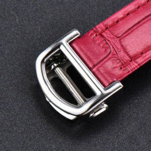 Pasha Ladies AF 30MM RG White Dial Rose Red Leather Strap Jap Quartz - Image 9