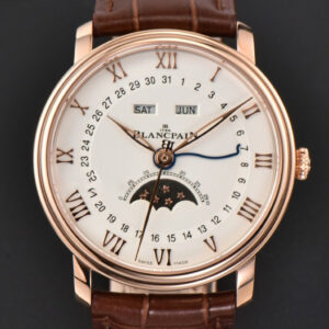Villeret 6654 40mm Complicated Function OMF RG White Dial Brown Leather Strap A6654 V3