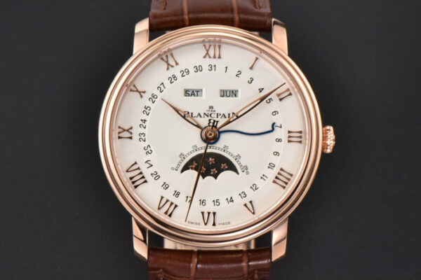 Villeret 6654 40mm Complicated Function OMF RG White Dial Brown Leather Strap A6654 V3