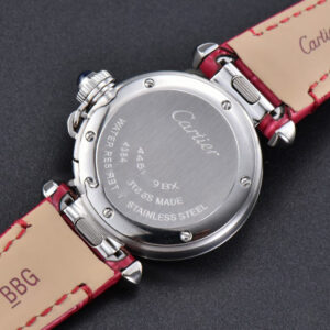 Pasha Ladies AF 30MM RG White Dial Rose Red Leather Strap Jap Quartz - Image 17