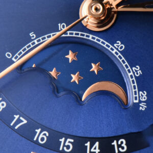 Villeret 6654 40mm Complicated Function OMF RG Blue Dial Black Leather Strap A6654 V3 - Image 13