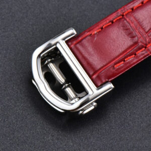 Pasha Ladies AF 30MM RG White Dial Red Leather Strap Jap Quartz - Image 17