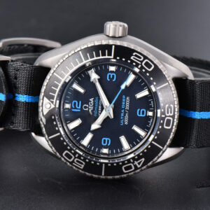 Seamaster 6000M Ultra Deep Titanium 45.5mm VSF Black Dial Nylon Strap A8912 - Image 7