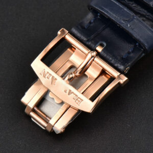 Villeret 6654 40mm Complicated Function OMF RG Blue Dial Black Leather Strap A6654 V3 - Image 20