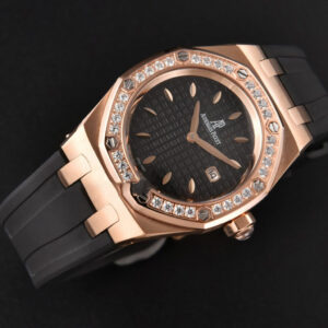 Royal Oak Offshore Ladies 67540SK RXWF Real Diamond Black Rubber Strap Swiss Quartz - Image 3