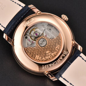 Villeret 6654 40mm Complicated Function OMF RG Blue Dial Black Leather Strap A6654 V3 - Image 27