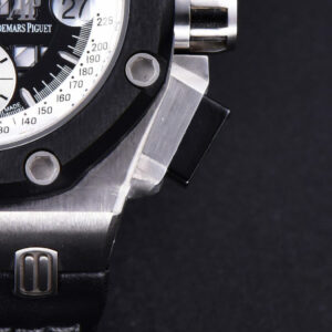 Royal Oak Offshore Ruben Barrichello II 44mm JF Skeleton Dial Black Leather Strap A3126 V2 - Image 3
