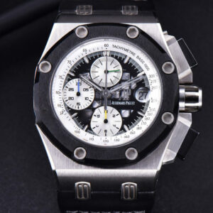 Royal Oak Offshore Ruben Barrichello II 44mm JF Skeleton Dial Black Leather Strap A3126 V2