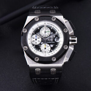 Royal Oak Offshore Ruben Barrichello II 44mm JF Skeleton Dial Black Leather Strap A3126 V2 - Image 7