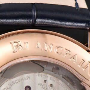 Villeret 6654 40mm Complicated Function OMF RG Blue Dial Black Leather Strap A6654 V3 - Image 29