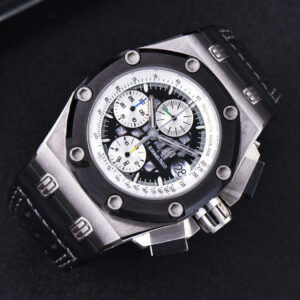 Royal Oak Offshore Ruben Barrichello II 44mm JF Skeleton Dial Black Leather Strap A3126 V2 - Image 8