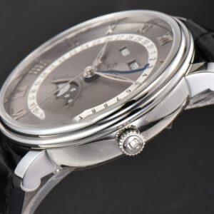 Villeret 6654 40mm Complicated Function OMF Silver Dial Black Leather Strap A6654 V3 - Image 13