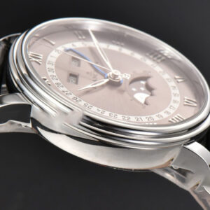 Villeret 6654 40mm Complicated Function OMF Silver Dial Black Leather Strap A6654 V3 - Image 15