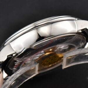 Villeret 6654 40mm Complicated Function OMF White Dial Black Leather Strap A6654 V3 - Image 4