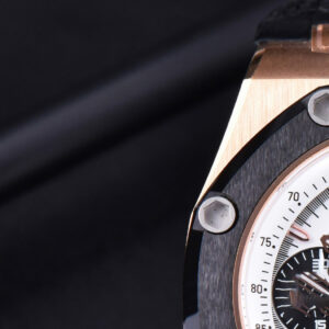 Royal Oak Offshore Ruben Barrichello II 44mm RG JF White Skeleton Dial Black Leather Strap A3126 V2 - Image 6