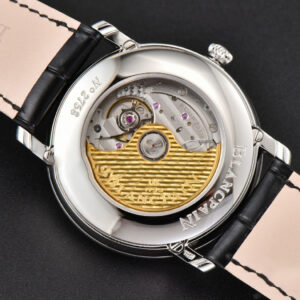 Villeret 6654 40mm Complicated Function OMF Silver Dial Black Leather Strap A6654 V3 - Image 24