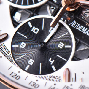 Royal Oak Offshore Ruben Barrichello II 44mm RG JF White Skeleton Dial Black Leather Strap A3126 V2 - Image 12