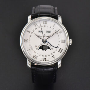 Villeret 6654 40mm Complicated Function OMF White Dial Black Leather Strap A6654 V3 - Image 18