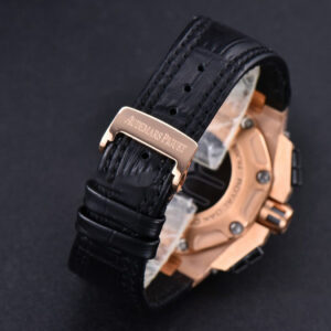 Royal Oak Offshore Ruben Barrichello II 44mm RG JF White Skeleton Dial Black Leather Strap A3126 V2 - Image 21