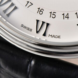 Villeret 6654 40mm Complicated Function OMF White Dial Black Leather Strap A6654 V3 - Image 23