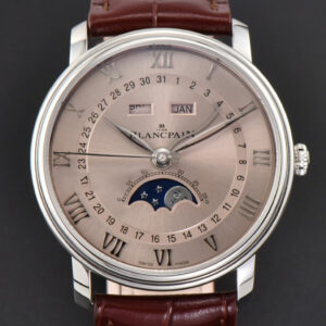 Villeret 6654 40mm Complicated Function OMF RG Dial Brown Leather Strap A6654 V3