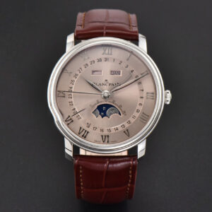 Villeret 6654 40mm Complicated Function OMF RG Dial Brown Leather Strap A6654 V3 - Image 11