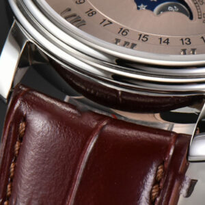 Villeret 6654 40mm Complicated Function OMF RG Dial Brown Leather Strap A6654 V3 - Image 17