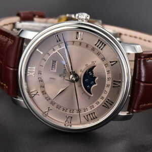 Villeret 6654 40mm Complicated Function OMF RG Dial Brown Leather Strap A6654 V3 - Image 20