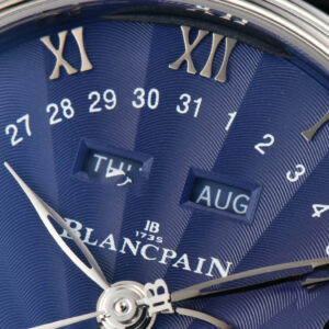 Villeret 6654 40mm Complicated Function OMF Blue Dial Black Leather Strap A6654 V3 - Image 9