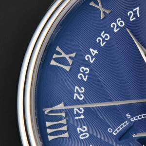 Villeret 6654 40mm Complicated Function OMF Blue Dial Black Leather Strap A6654 V3 - Image 10