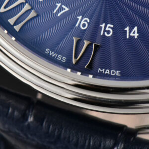 Villeret 6654 40mm Complicated Function OMF Blue Dial Black Leather Strap A6654 V3 - Image 12
