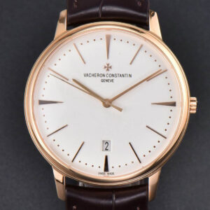 Patrimony Date 40mm RG ZF White Dial Brown Leather Strap MIYOTA 9015